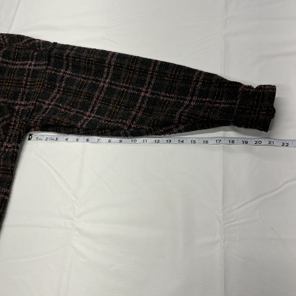 Summit UK Flannel Heavy Jacket Plaid Snap Button Up Chest‎ Hip Pockets Medium - Picture 9 of 11